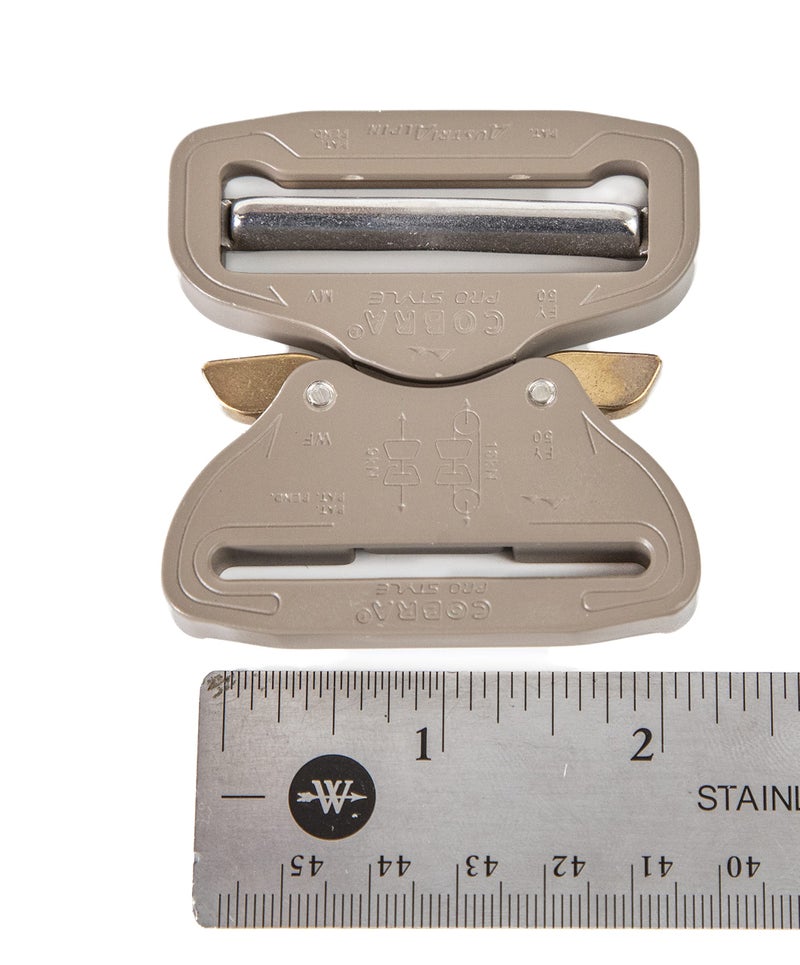 AustriAlpin Cobra Buckle 7075 Aluminum Quick Release Adjustable Elephant Grey (2" 50MM) - Image 3